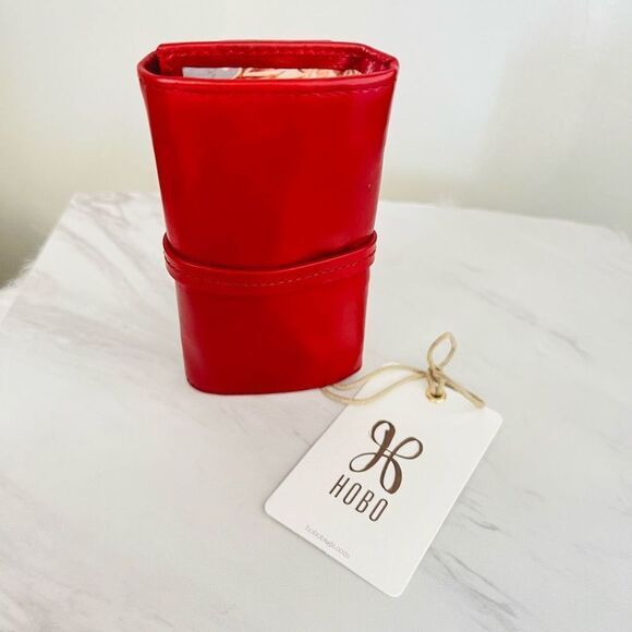 HOBO Allure Leather Jewelry Roll Case, Travel Jewelry Case, Red, NWT - Picture 7 of 14